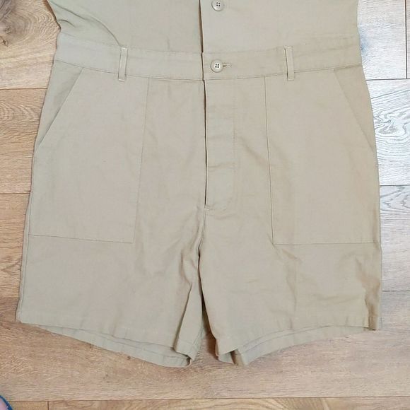 Asos utility beige relaxed casual jumpsuit NWT 32 - Picture 2 of 9